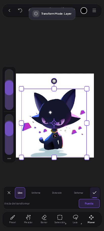 Caja de transformación con asas y el HUD Libre, Uniforme, Distorsión, Deformar